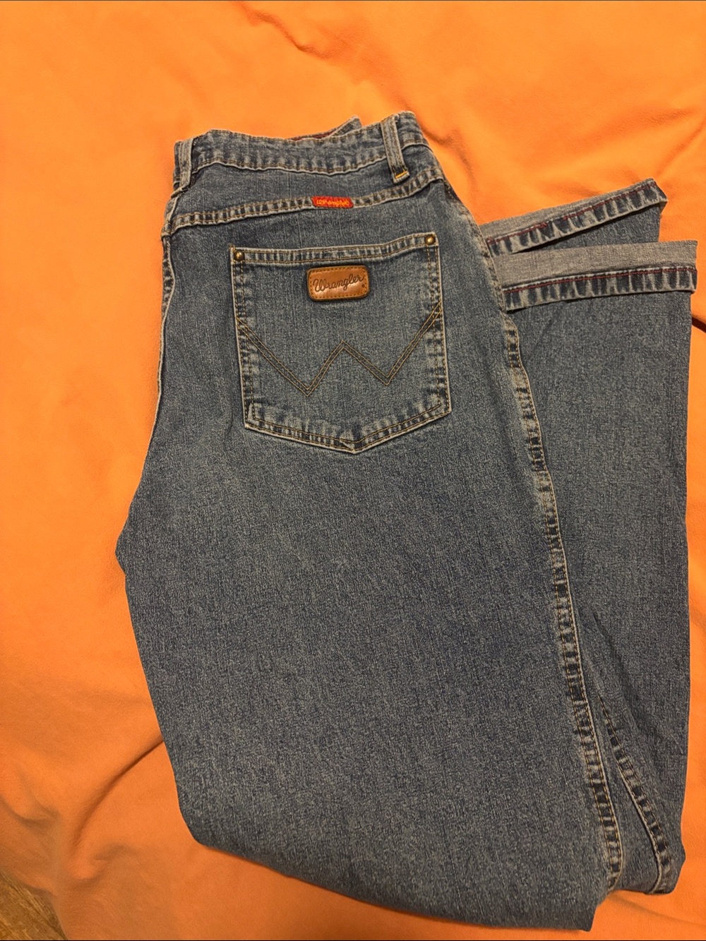 Wrangler Men’s Relaxed Fit Jeans - Blue Denim